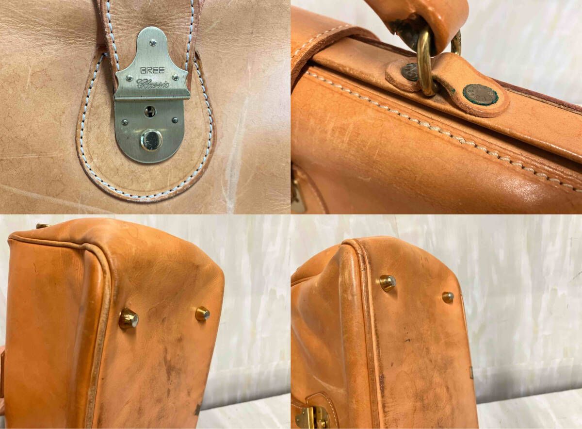 BREE ブリー ヌメ革 ドクターズバッグ ミニボストンバッグ キャメル