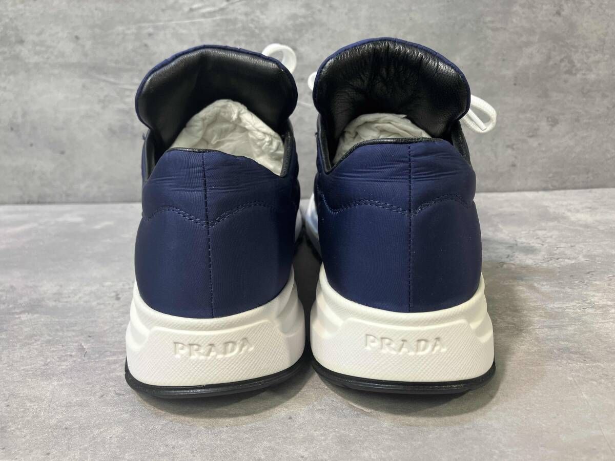PRADA NAVY BLUE SNEAKER 1E245 size 23.5 ネイビーブルー スニーカー