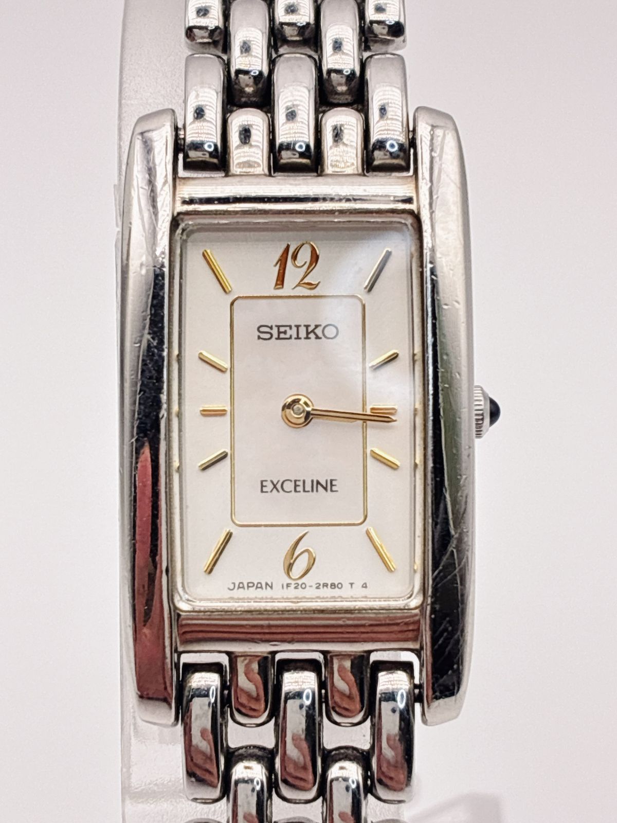 不動品】SEIKO EXCELINE 1F20-6B60 レディース腕時計 コンビブレス 