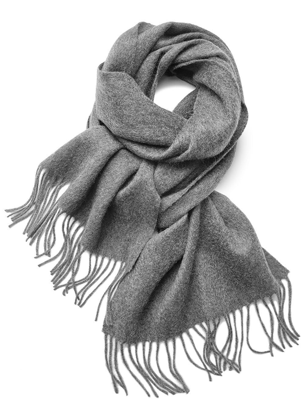 冬 大判 マフラー プレゼント 無地 ストール ギフトボックス付き 肌触り良い 100％ カシミヤ 秋冬 厚手 レディース 暖かい LA-Hazel