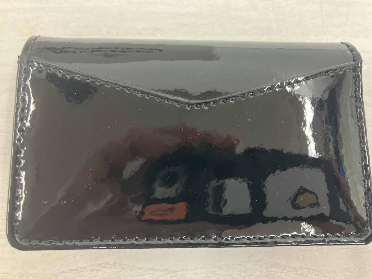  ヴィヴィアンウエストウッド カードケース 箱有 エナメル ブラック L 0010 N 403 その他 小物