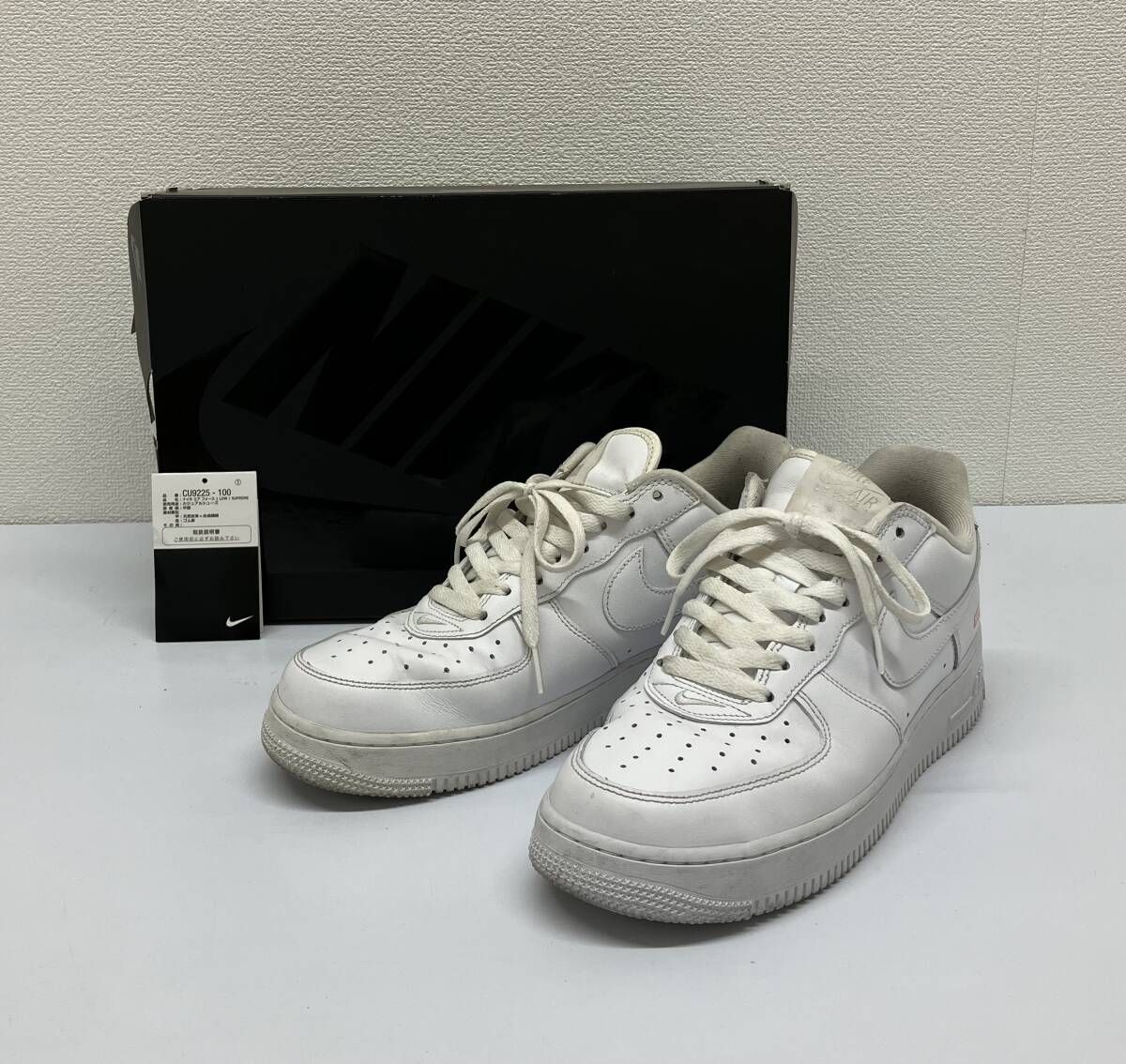 箱あり】NIKE／スニーカー／AIR FORCE 1 LOW／SUPREME／27.0センチ 