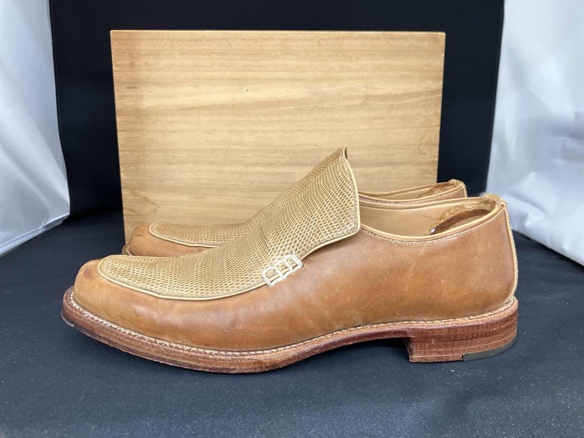 Shoe-co オーセンティック シュー-コー ヴァンプシューズ スリッポン ローファー 26.5 cm 竹ヶ原敏之介 状態価格 メンズ