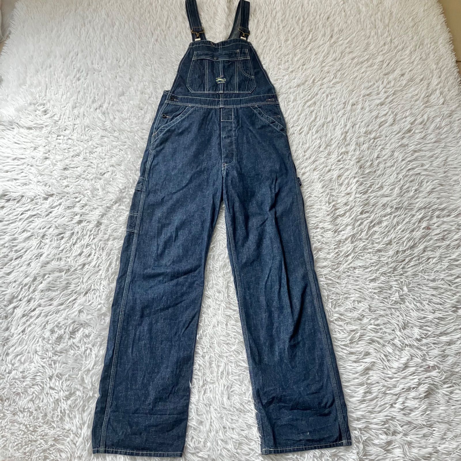 [ニコ]VANSON ブラック オーバーオール　つなぎ　サロペット VANSON バンソン オーバーオール サロペットオールインワン 上下