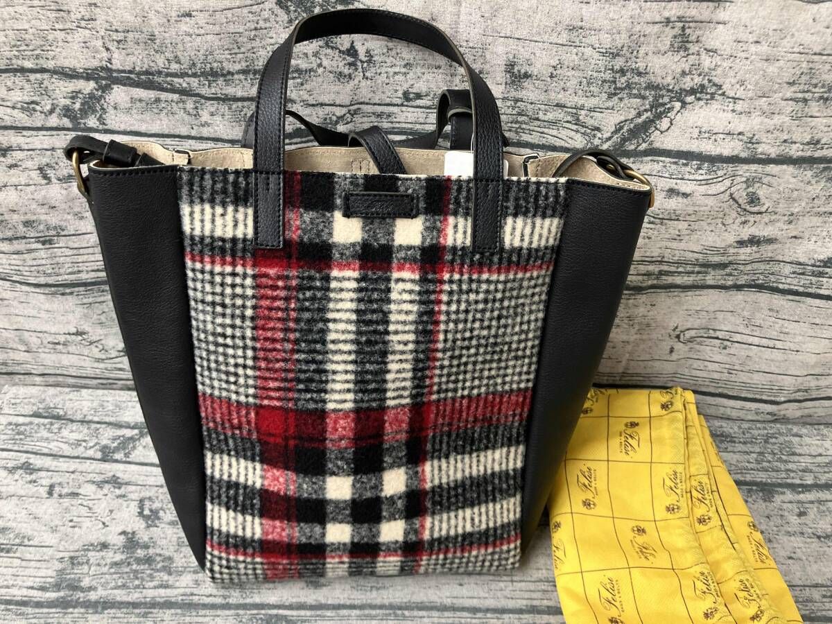 げ Felisi トートバッグ 2 wayバッグ 牛革
