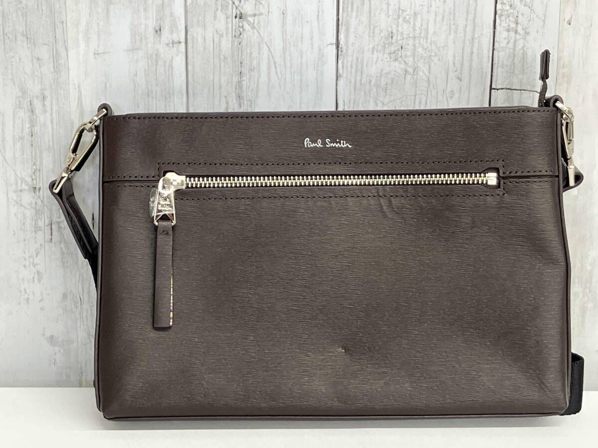 Paul Smith ショルダーバッグ ストローグレインレザー ポールスミス 