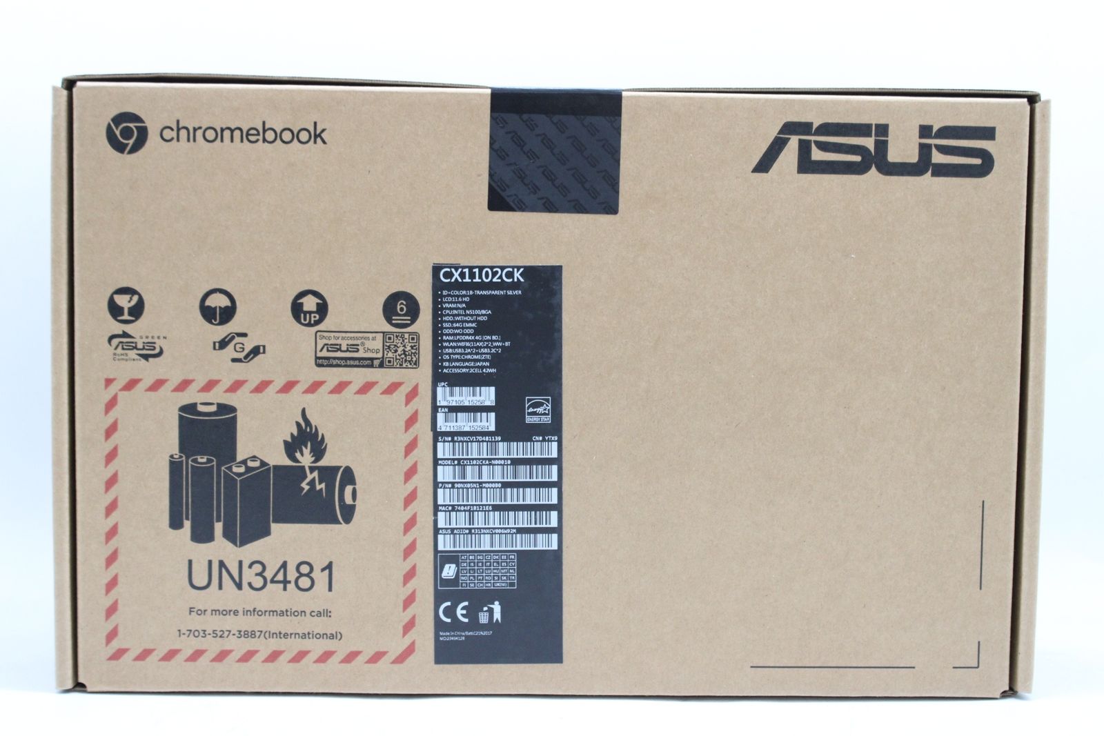 ASUS クロームブック -N 00010 11.6型 Celeron N 5100 64 GB 4 Chromebook ノートパソコン -D-Z 20-byebye