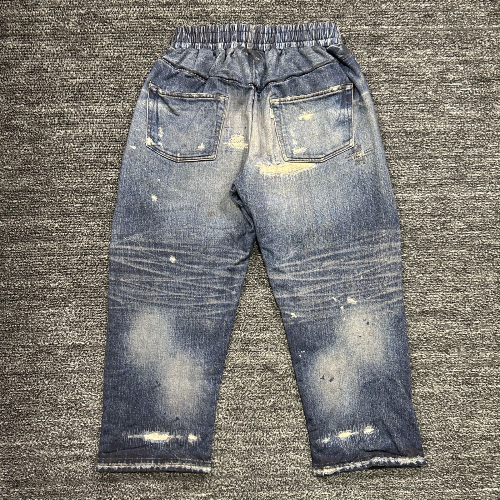 SAPEur Lot.5550XX SWEAT PANTS 転写 デニムパンツ サプール