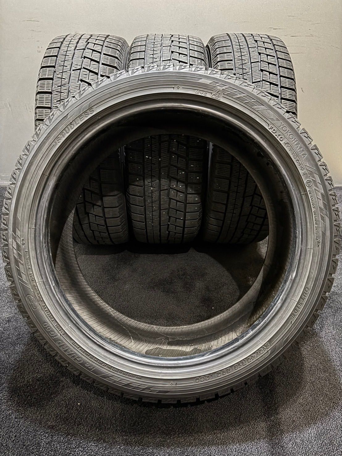  215 45 R 18 ice GUARD iG 60 19年製 スタッドレス 4本 ヨコハマ アイスガード マツダ3 アクセラ ノア ヴォクシー 南5 K 882 18インチ スタッドレス