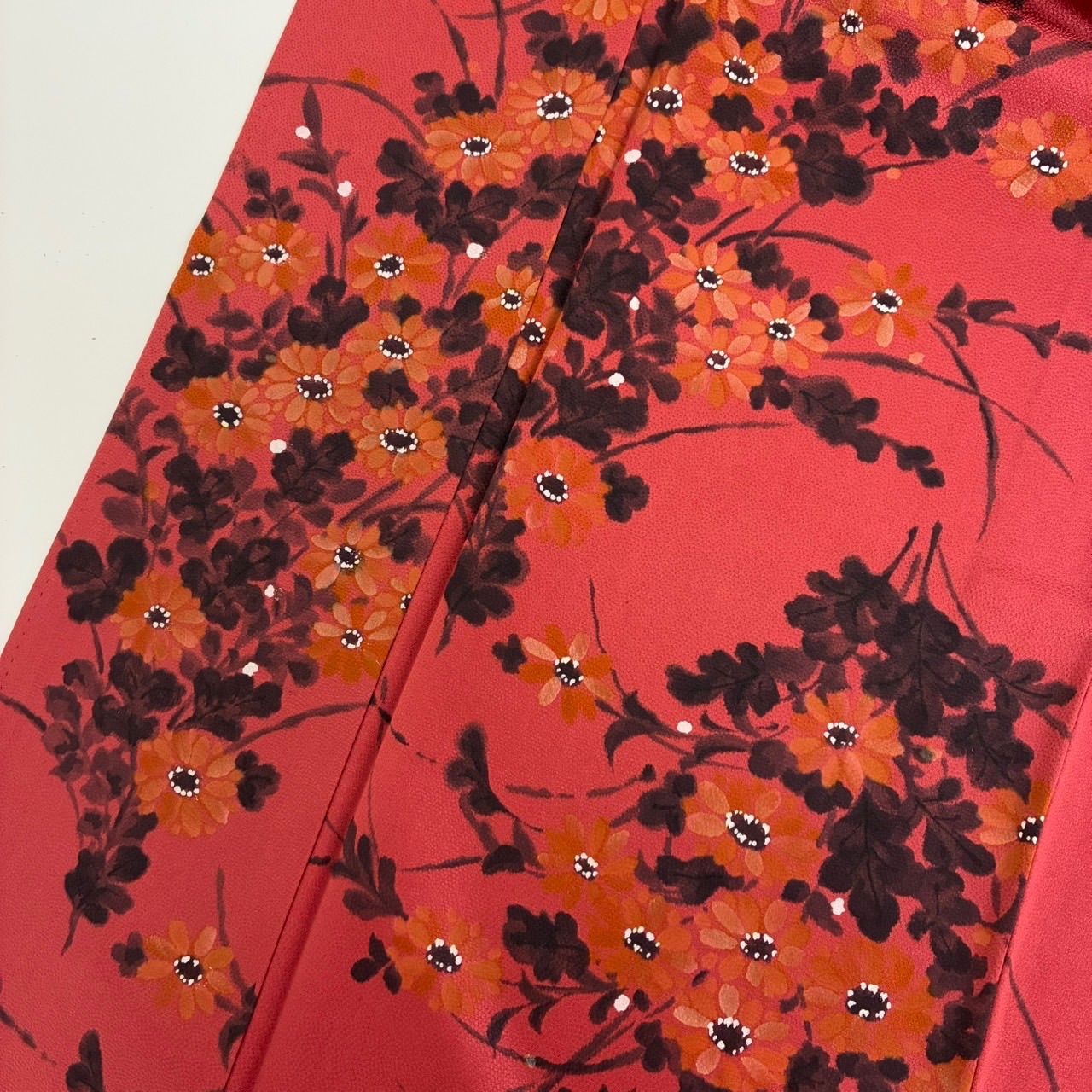 小紋 花柄の可愛い染め 正絹 着物 MK-1517 - メルカリ