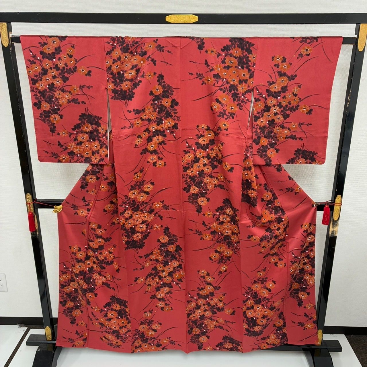 小紋 花柄の可愛い染め 正絹 着物 MK-1517 - メルカリ