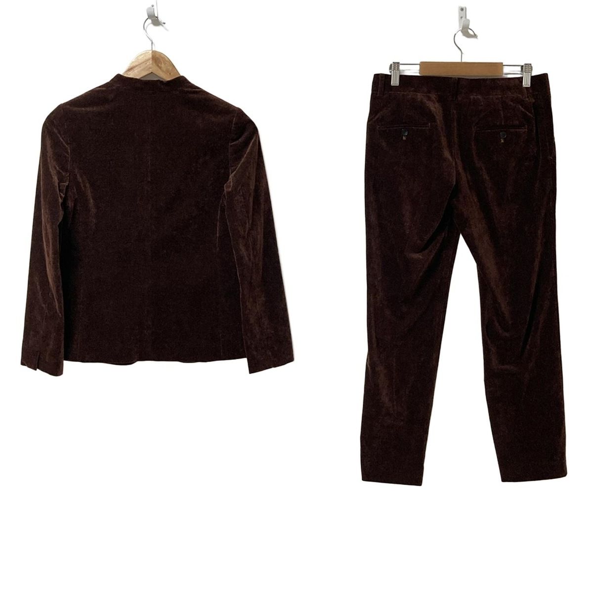 TOMORROWLAND トゥモローランド レディースパンツスーツ レディース - ダークブラウン コーデュロイ