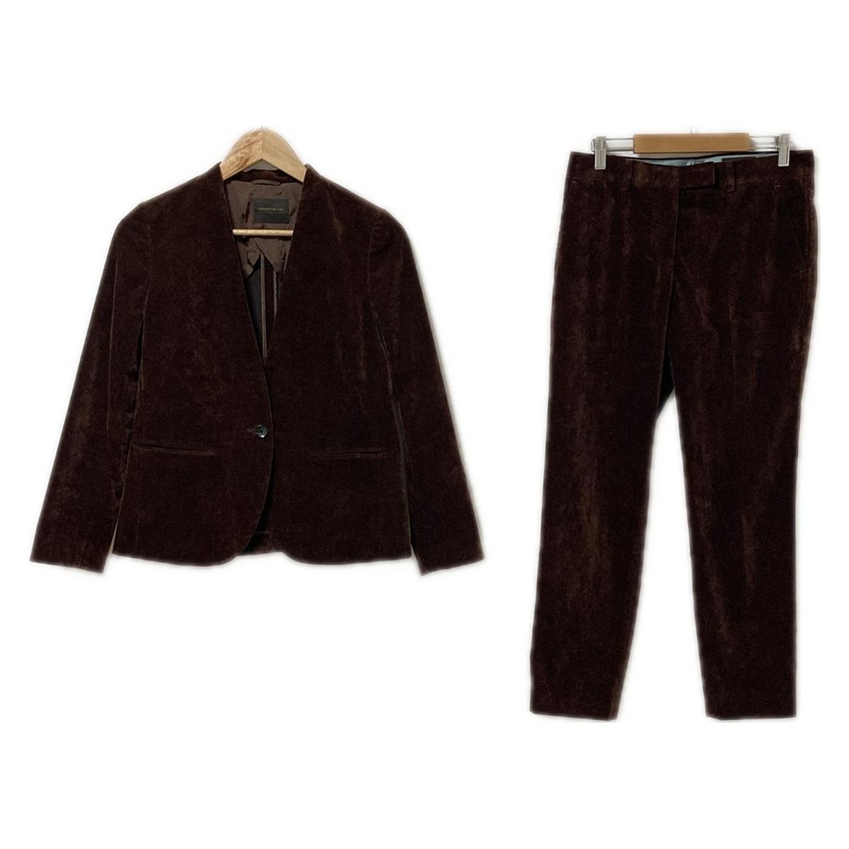 TOMORROWLAND トゥモローランド レディースパンツスーツ レディース - ダークブラウン コーデュロイ