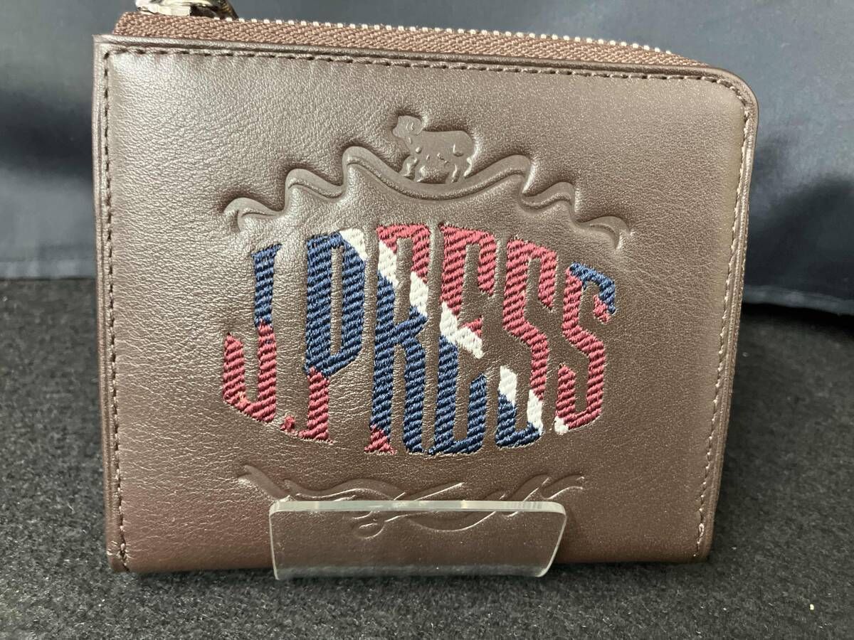 MORPHO x J PRESS モルフォ ジェイプレス オーセンティックレジメンタルマルチウォレット二つ折り財布 ブラウン