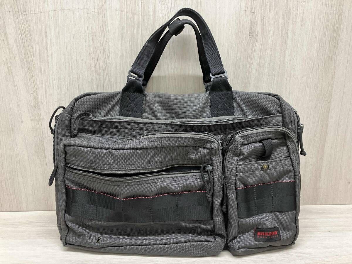 BRIEFING TOMORROWLAND MADE IN U S A グレー ブリーフケース