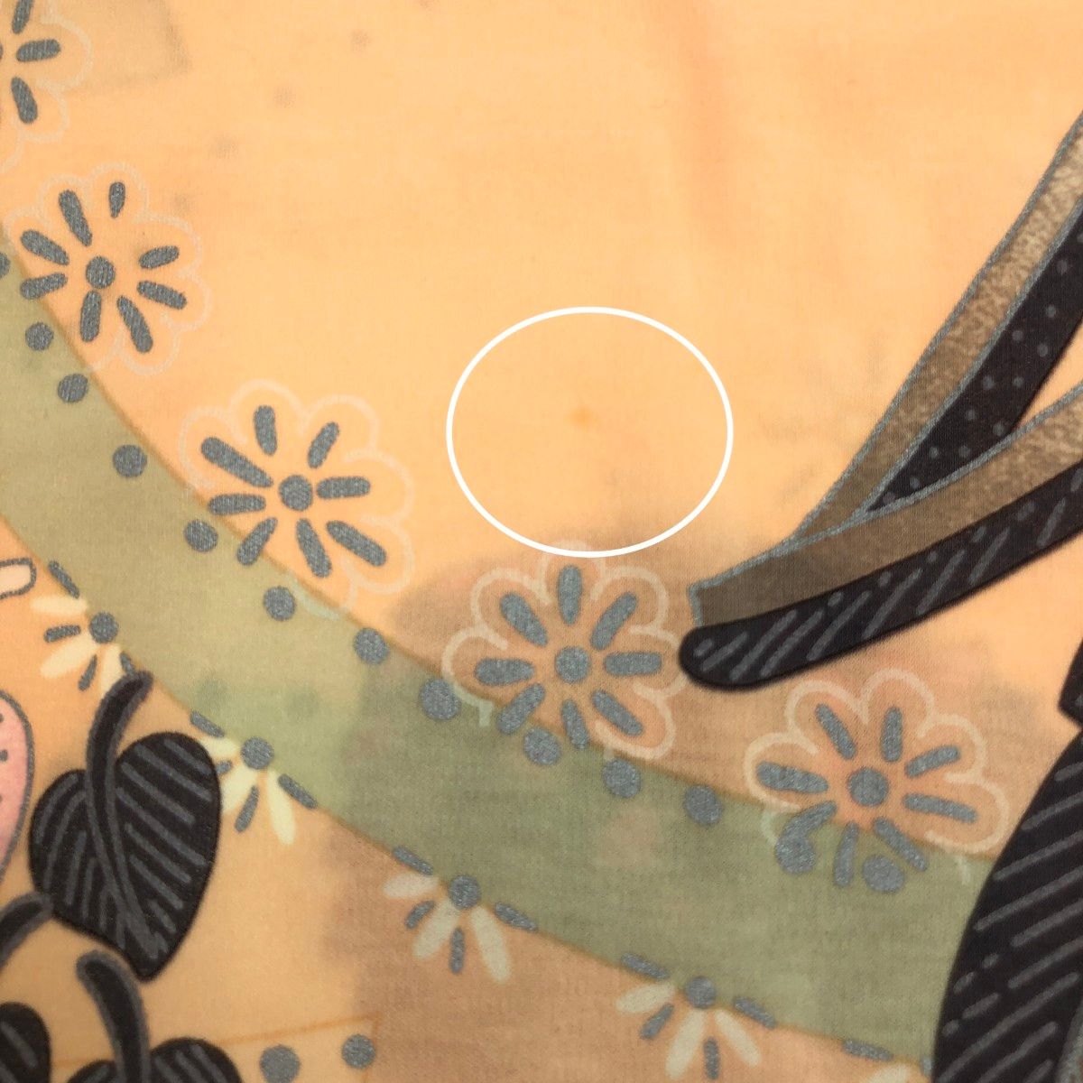 LEONARD レオナール 7分袖ワンピース サイズ:38 花柄 綿 ベージュ