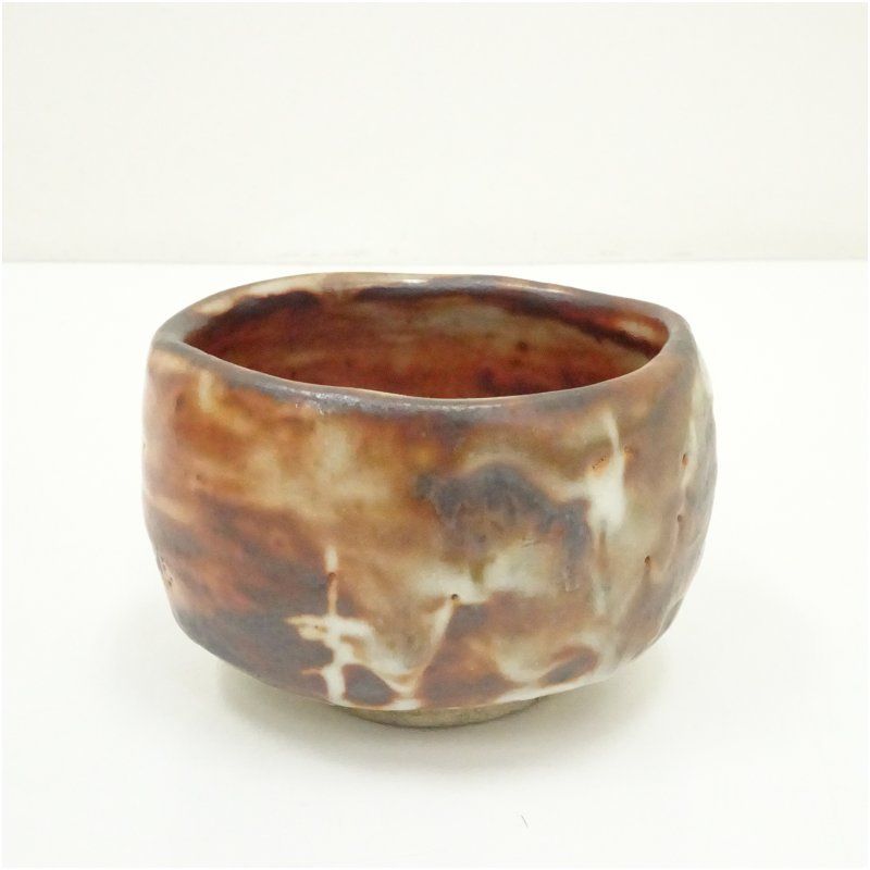 菊泉窯 田中源也造 鼠志野茶碗（共箱） 茶道 抹茶 おしゃれ 抹茶茶碗