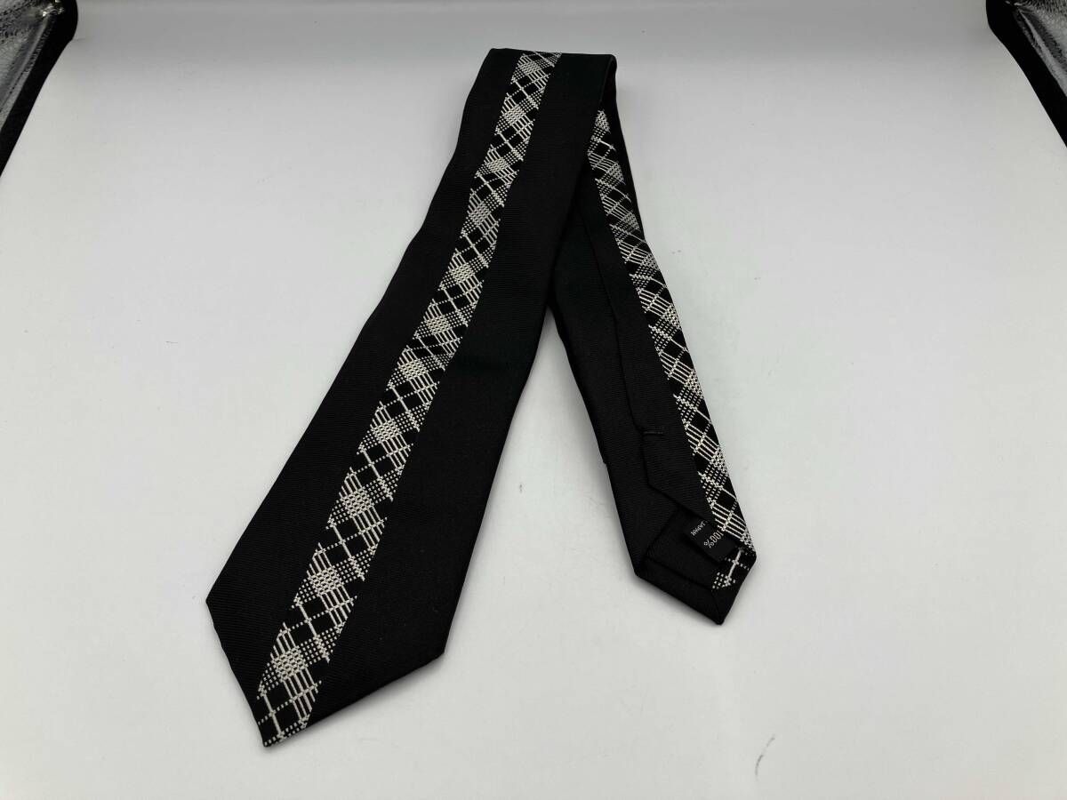 YOHJI YAMAMOTO POUR HOMME チェック切替ネクタイ チェック柄 ヨウジヤマモトプールオム