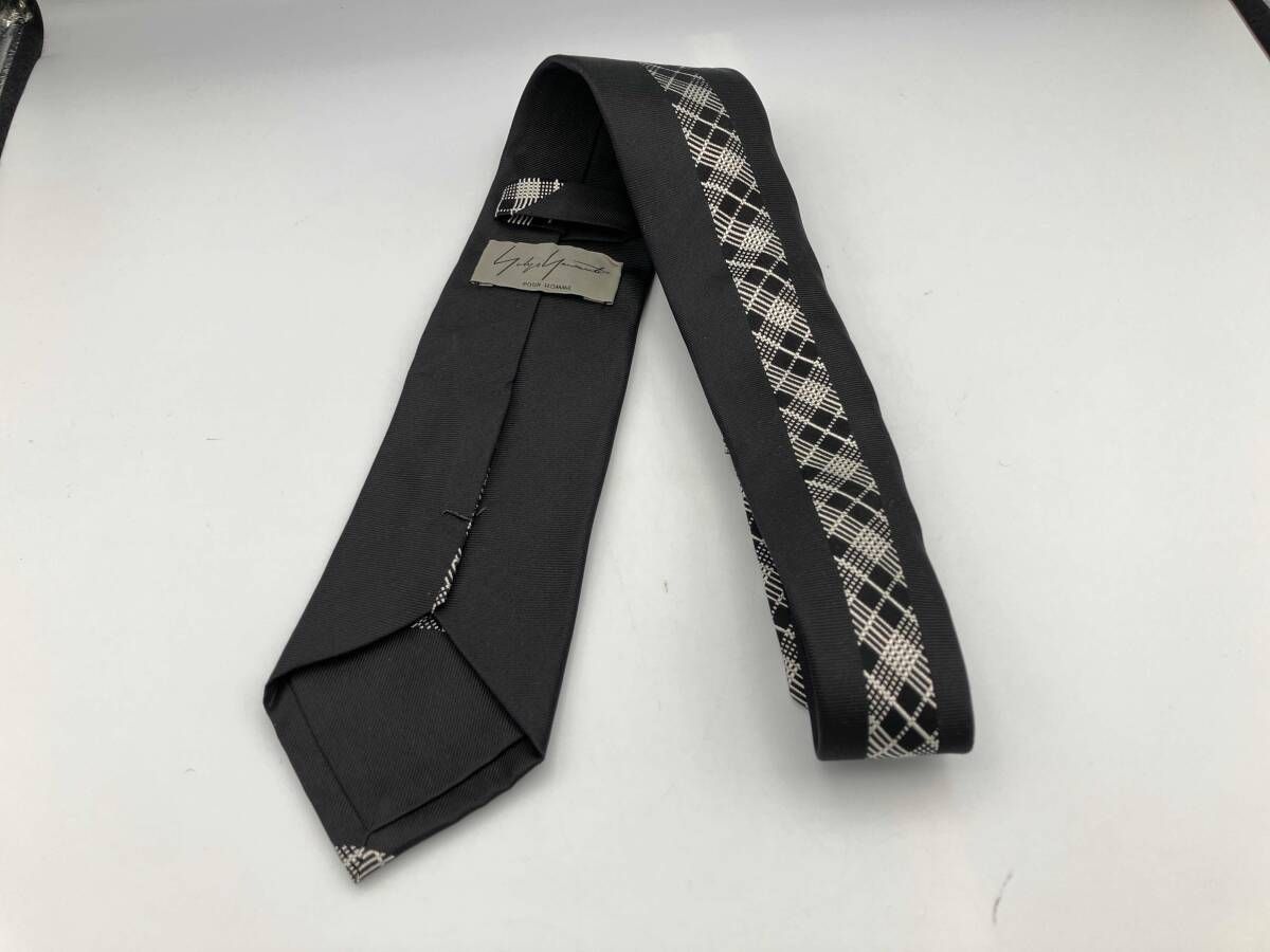  YOHJI YAMAMOTO POUR HOMME チェック切替ネクタイ チェック柄 ヨウジヤマモトプールオム その他 小物