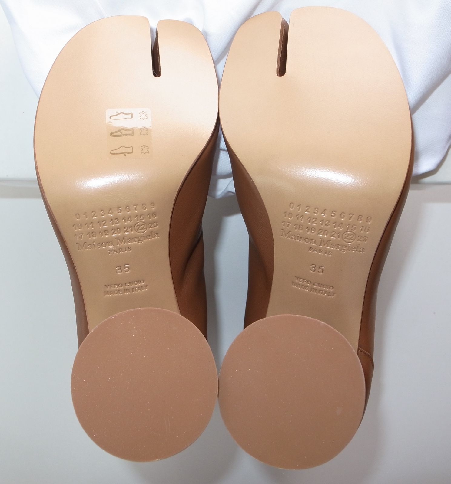 maison margiela マルジェラ tan brown 足袋ブーツ tabi size35 19SS 