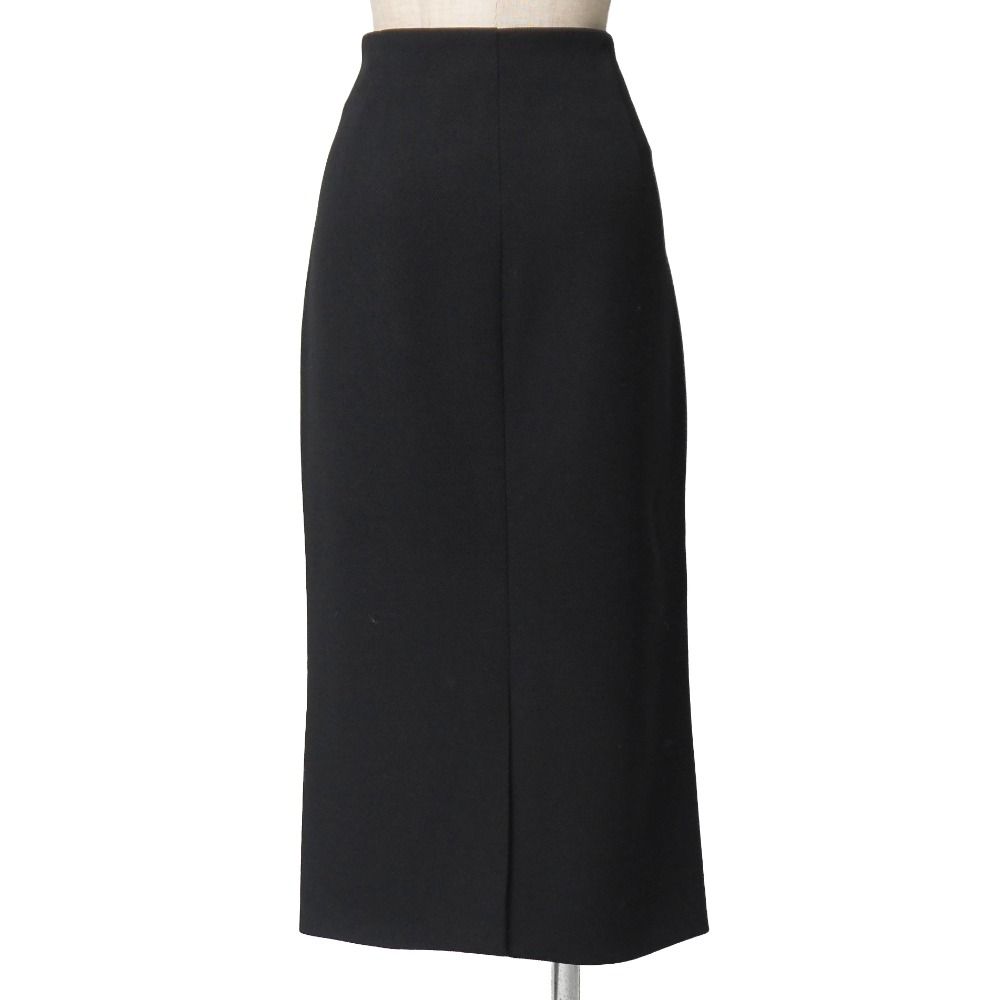 製 PRADA プラダ ロングスカート サイズ44 S タイトスカート ブラック ブランド古着 RA 6712