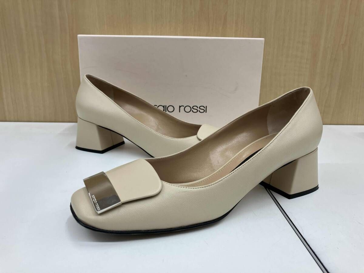 箱付き】 sergio rossi セルジオロッシ SR1 ブライトスキン パンプス