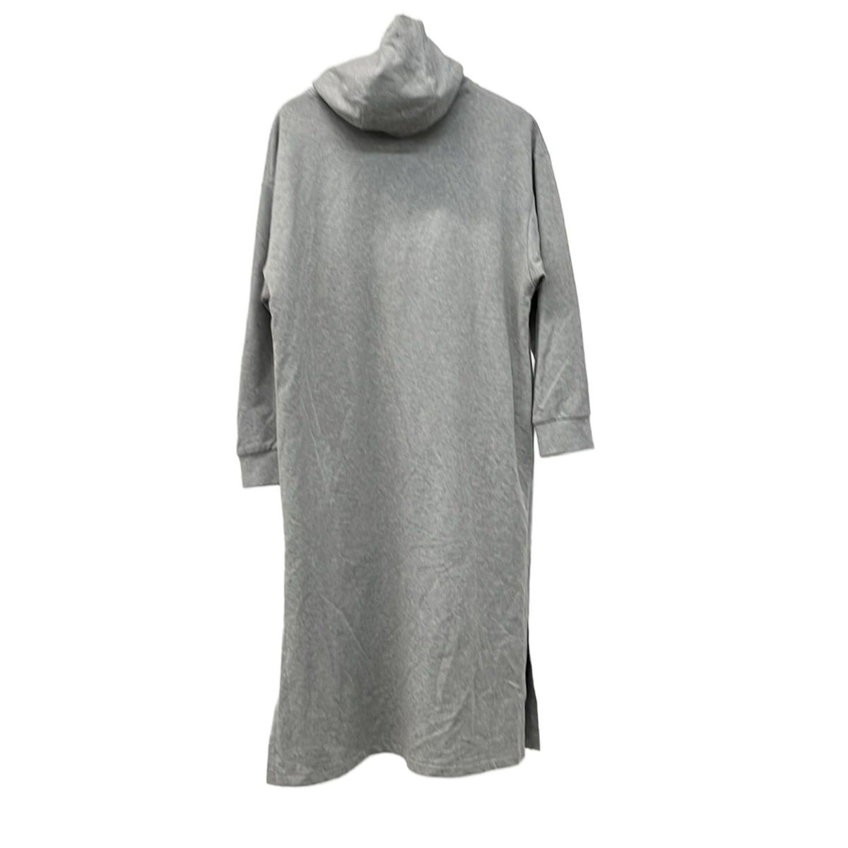 SWINSWING フード付きグレーケープコート