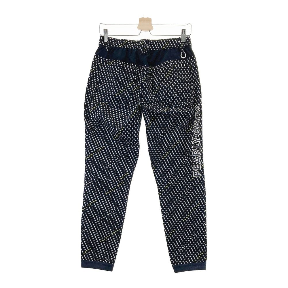 サイズ 1 PEARLY GATES パーリーゲイツ ロングパンツ ジョガー 総柄 ネイビー系 ゴルフウェア レディース ストスト