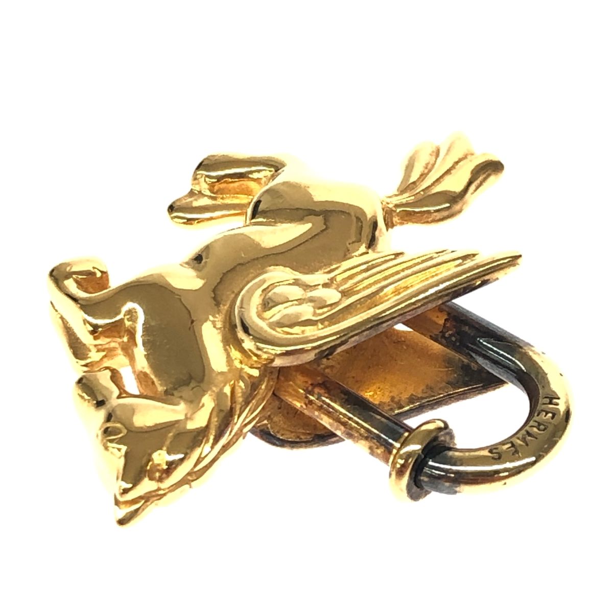HERMES エルメス チャーム/カデナ 1993年限定/ペガサス ゴールドカラー