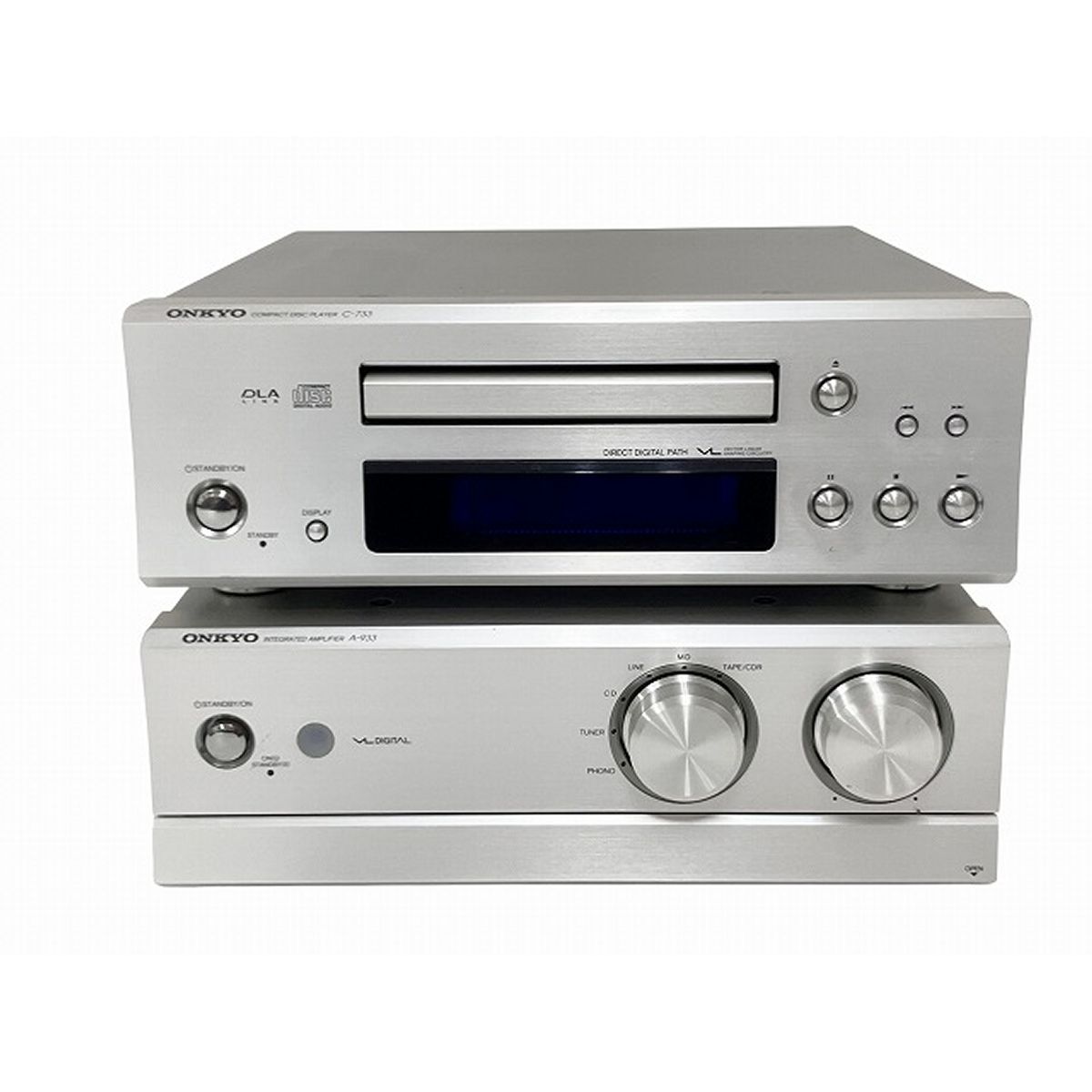 ONKYO A 933 C 733 CD プレーヤー アンプ オーディオ セット オンキョー 音響機材
