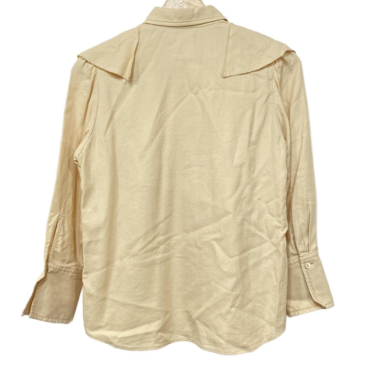 Drawer ドゥロワー 長袖シャツブラウス サイズ36 S レディース - ライトイエロー フリル