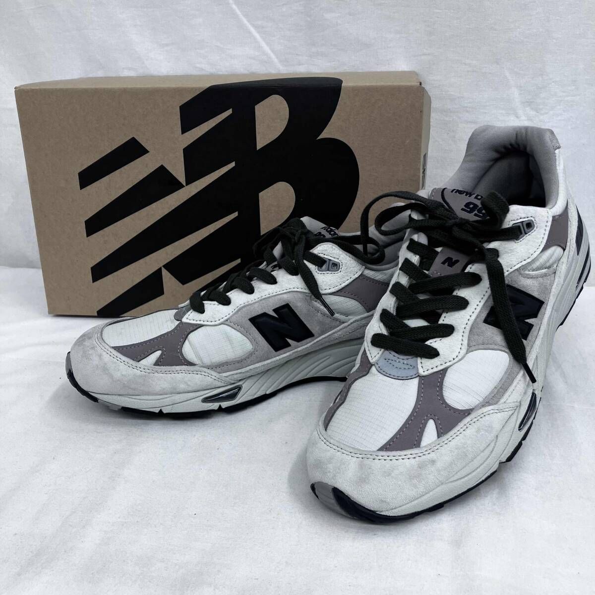 new balance M991WIN/スニーカー/LIGHT GREY 23 FW-l/29㎝ - メルカリ