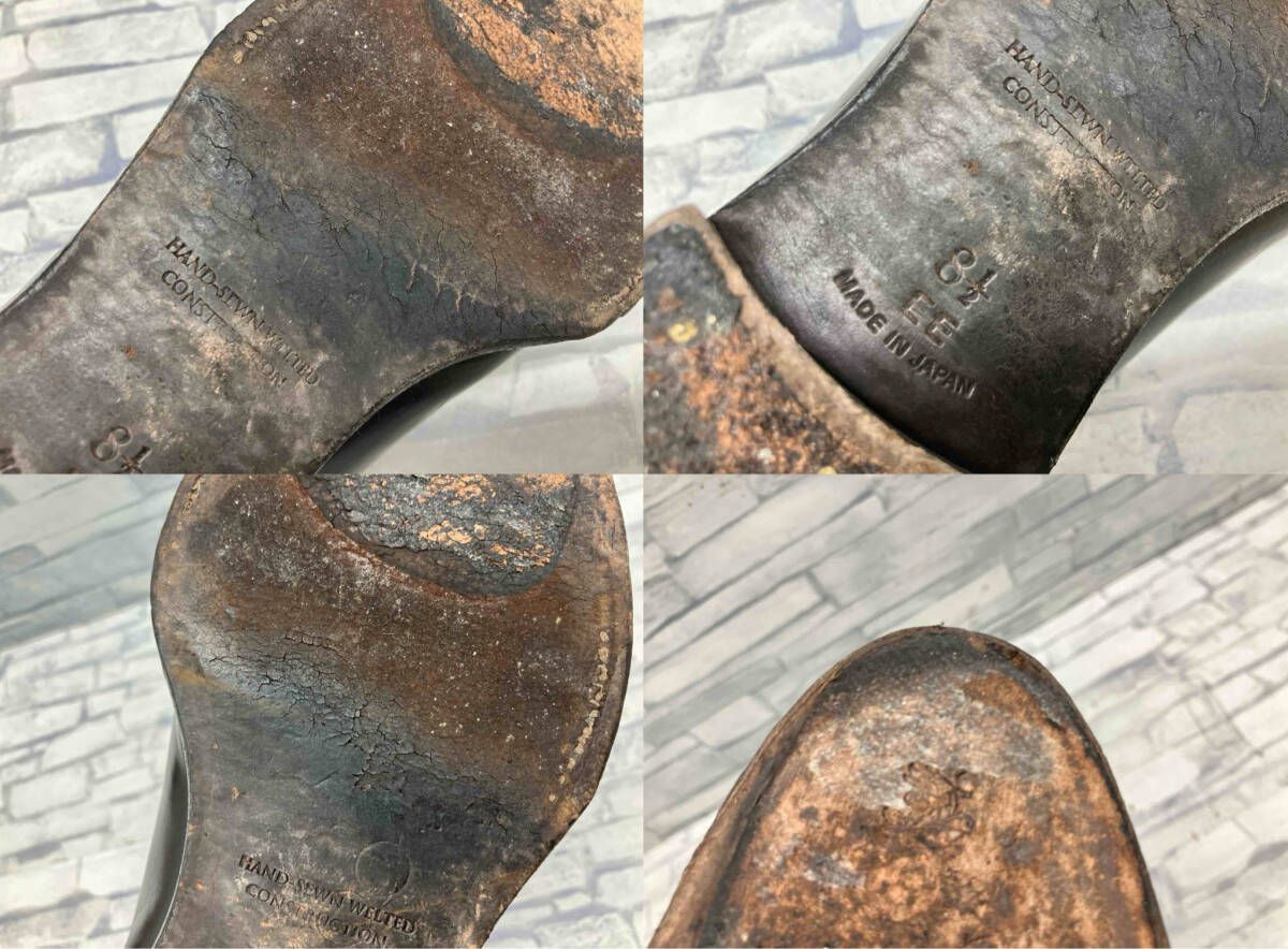 通年 UNION ユニオンインペリアル ドレスシューズ ビジネスシューズ ストレートチップ ウィングチップ 8 1 2 26.5~27 cm ブラック