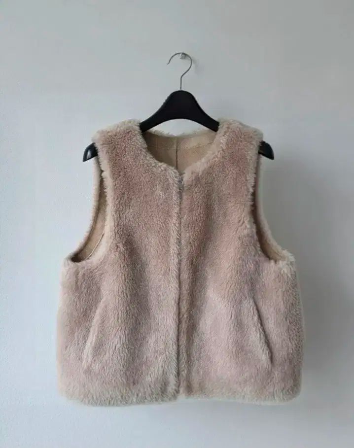 A-D アトリエ オーストラリア産 ウール 양모 ジップアップ ベスト - 66 ほぼ