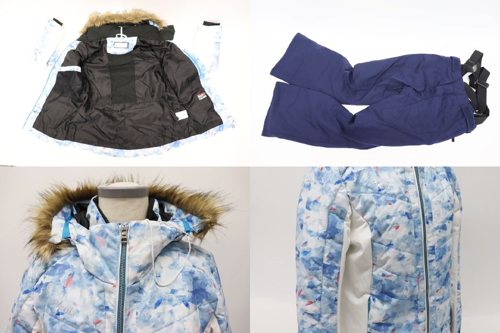 ワケあり フェニックス レディース スキージャケット&パンツ セットアップ M ブルー PS8822P61 スポーツ R2511-230 ワケあり フェニックス レディース スキージャケット&パンツ
