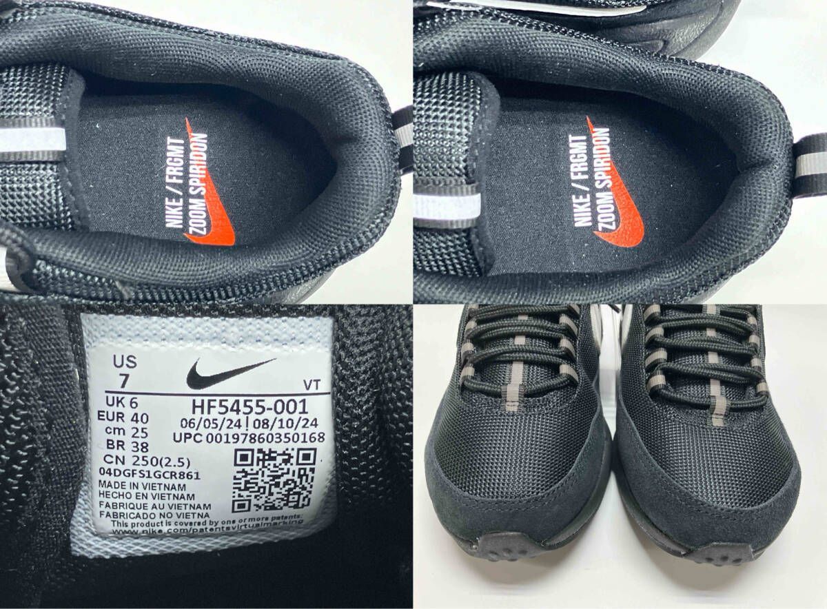 鑑定済】NIKE AIR ZOOM SPIRIDON SP FRAGMENT Black HF5455 001 ナイキ 