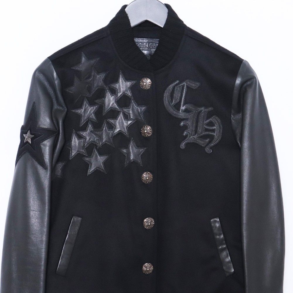 CHROME HEARTS LETTERMAN STAR クロスボールボタンスターレザーパッチ