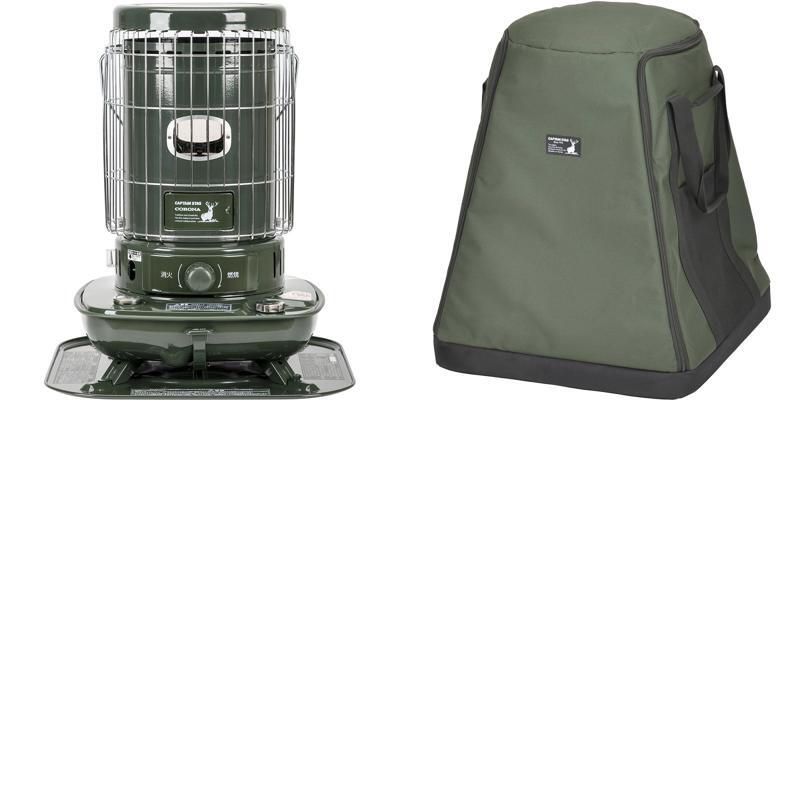 キャプテンスタッグ CAPTAIN STAG 2点セット キャプテンスタッグ×コロナ 石油ストーブ SL-51 CSA 収納ケース ダークグリーン