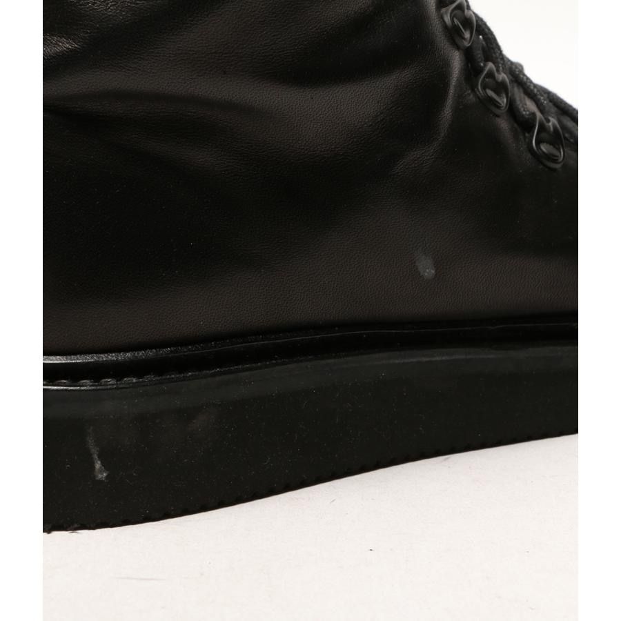 24 AW YOHJI POUR HOMME HORSE GRAIN BOOTS サイズ4 ブラック ヨウジヤマモトプールオム 売れ筋 トレンチコート