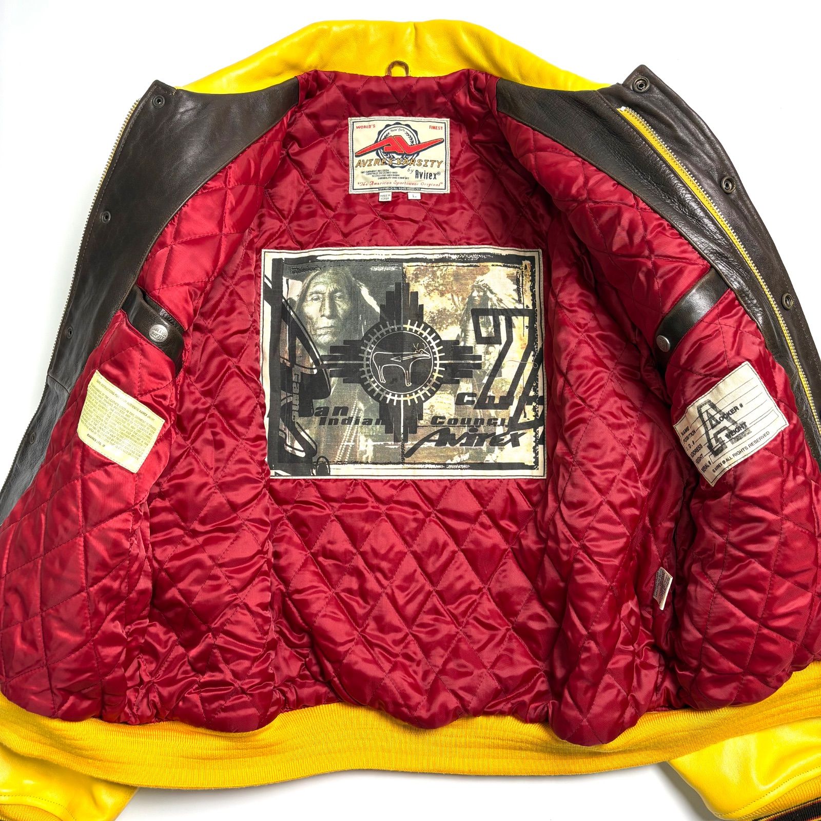 レザージャケット 黄色