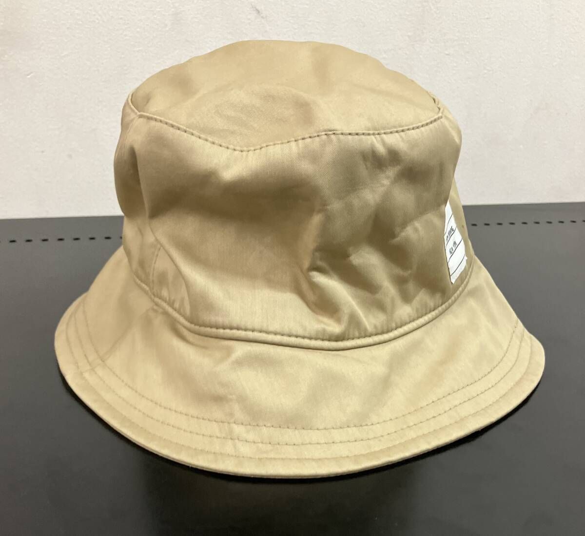 THOM BROWNE トムブラウン バケットハット ベージュ ブラウン サイズL コットン イタリア製