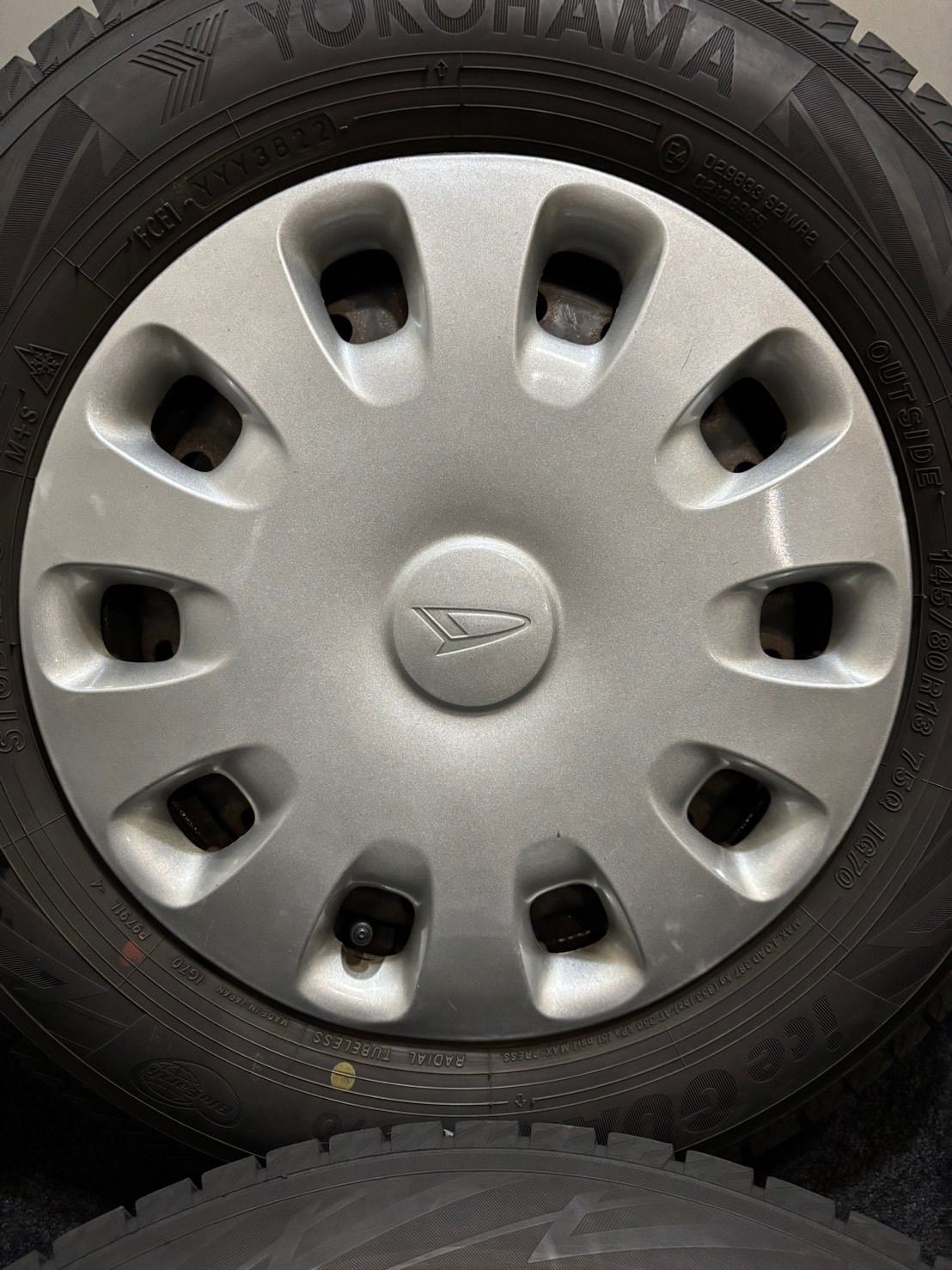 145 80 R 13 ice GUARD iG 70 22年製 ダイハツ スチール 13インチ 4 J 40 100 H スタッドレス 4本 タント ミラ 南1 K 887