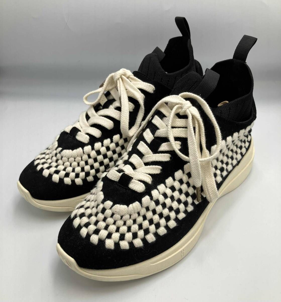 FOOT INDUSTRY ブラック ホワイト スニーカー フットインダストリー