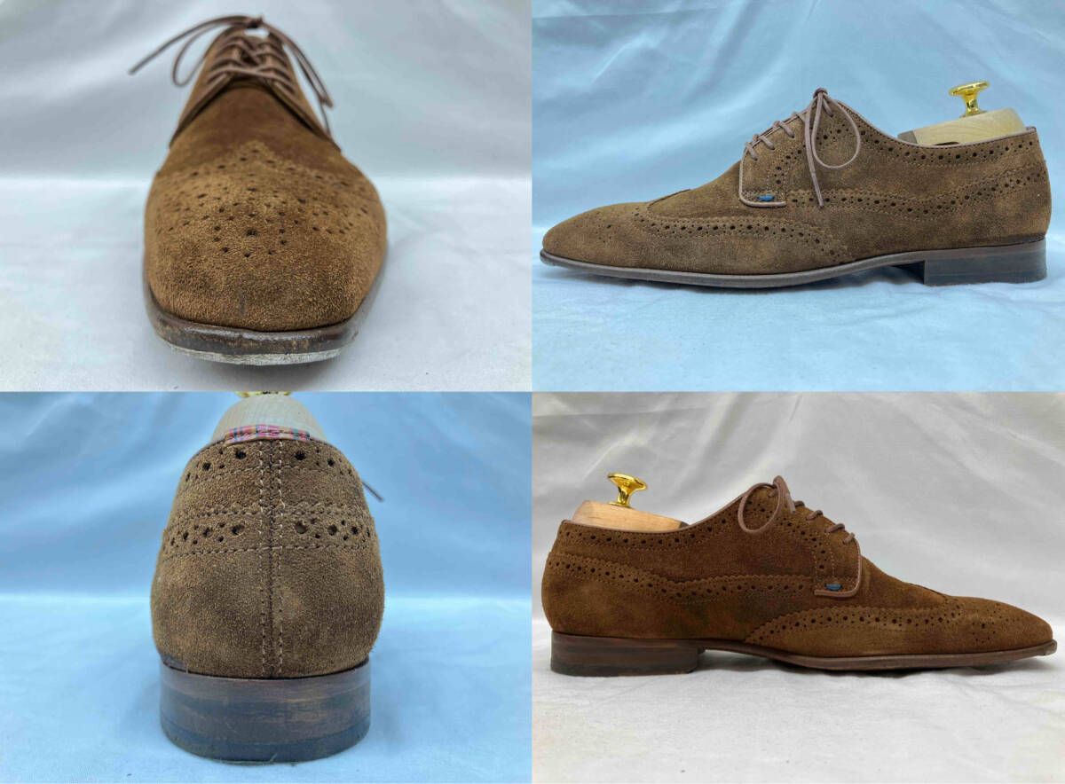 PAUL SMITH ポールスミス ウィングチップ 504763 スエード ブラウン UK