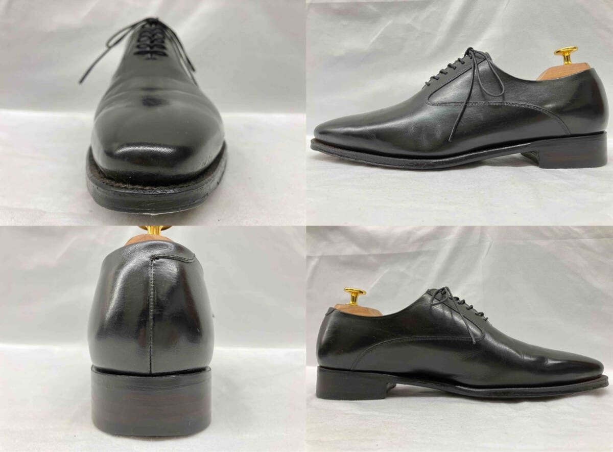  ＆MURPHY ジョンストン マーフィー 8 AVS プレーントゥ ドレスシューズ ブラック サイズ7 約25 cm シューツリー付き その他 靴