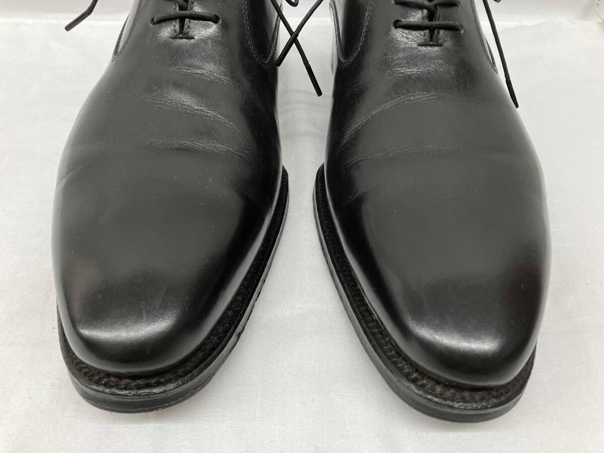 ＆MURPHY ジョンストン マーフィー 8 AVS プレーントゥ ドレスシューズ ブラック サイズ7 約25 cm シューツリー付き