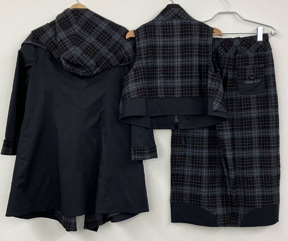 E-clat エイココンドウ EIKO KONDO 3点セット コート/ベスト/パンツ