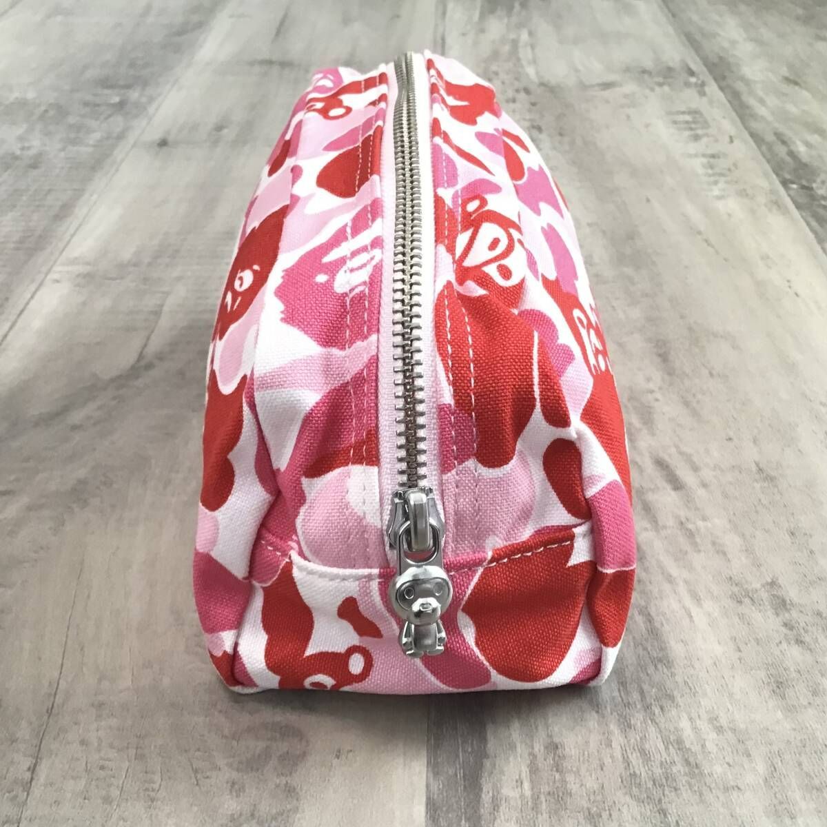 A Bathing Ape Milo ABC Camo Pink Pouch Camo Makeup Bag Women's