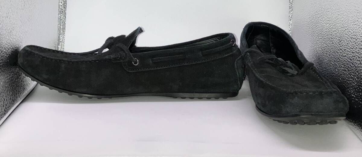  TOD S トッズ スエード ドライビングシューズ デッキシューズ サイズ表記11 ブラック イタリア製 その他 靴