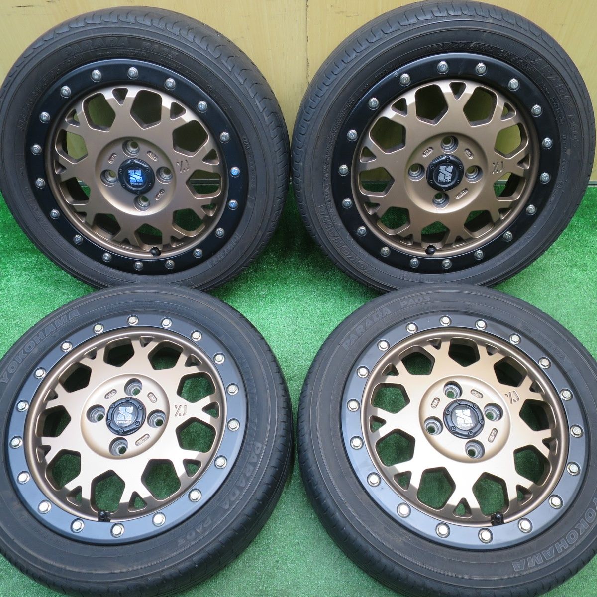 バリ溝！22年！キレイ！8.5分☆XTREME-J MLJ XJ04 165/55R14 ヨコハマ 